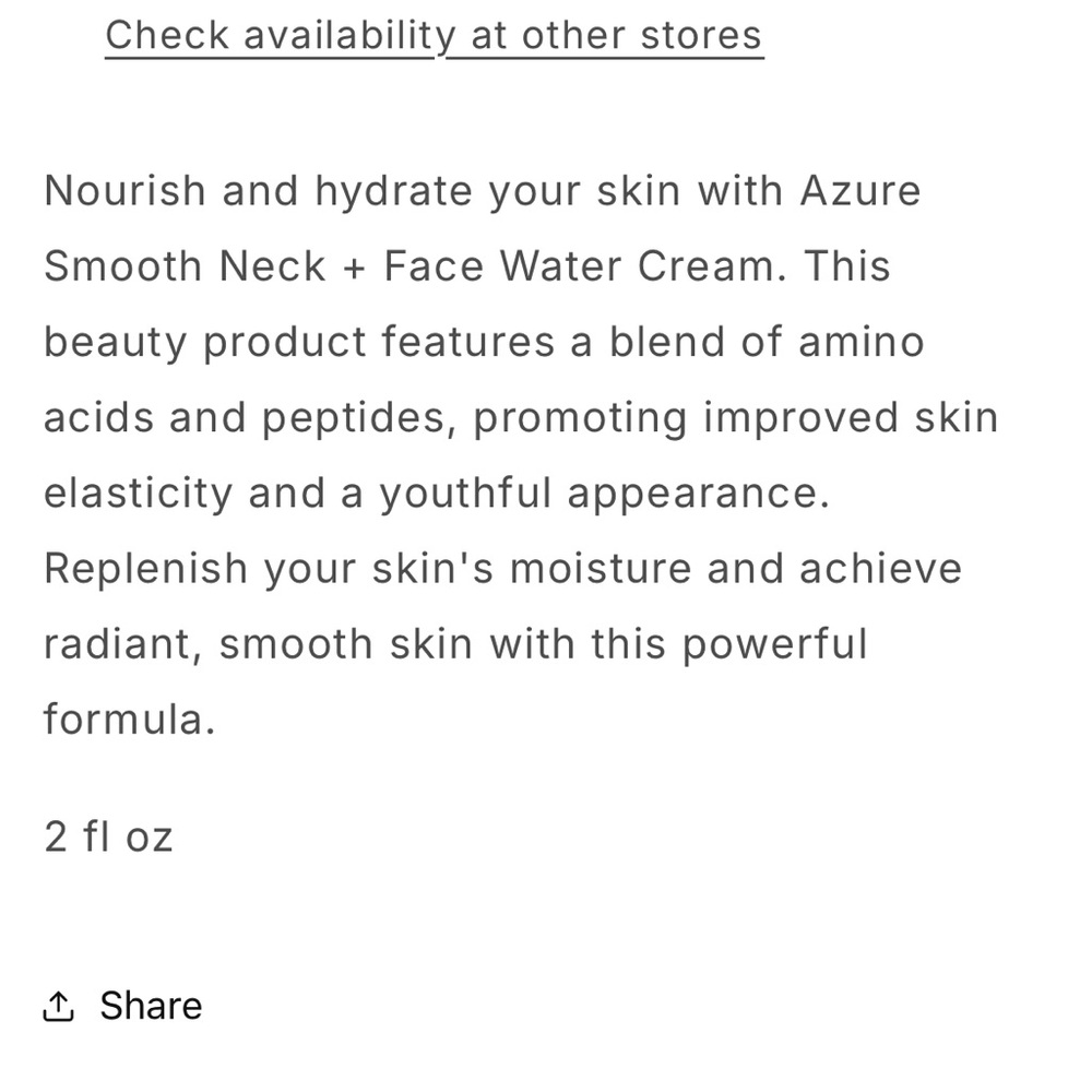 NIB Earth Harbor Azure Regenerative Neck Creme 2.0 oz - Picture 4 of 4